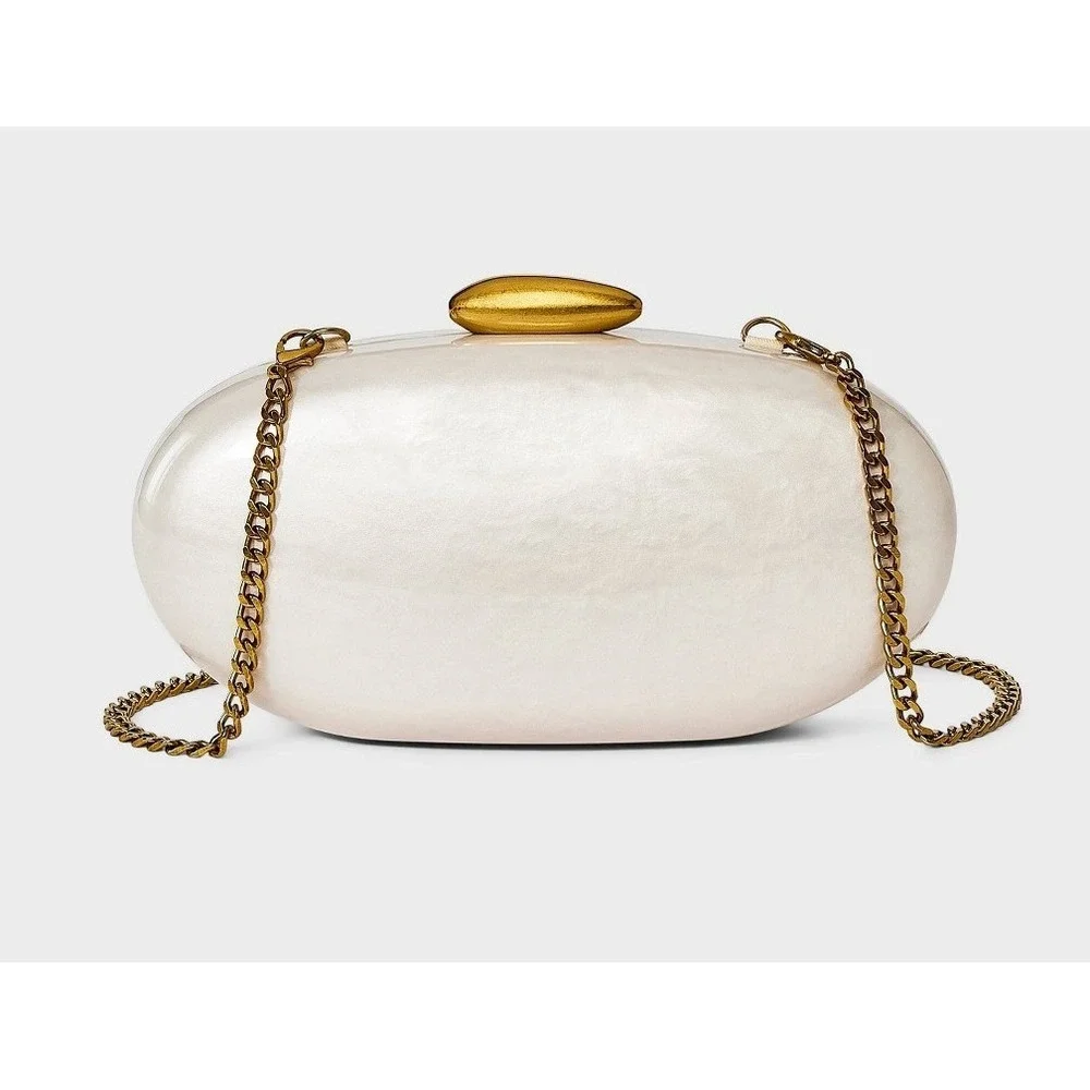 Organic Minaudiere Clutch - A New Day™ Pearl